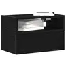 Image de Tables de chevet murales 2 pcs noir 45x26x28,5 cm