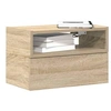 Image de Tables de chevet murales 2 pcs chêne sonoma 45x26x28,5 cm