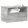 Image de Tables de chevet murales 2 pcs gris béton 45x26x28,5 cm, armoire de chevet flottante, armoire de chevet suspendue, 858603