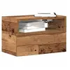 Image de Table de chevet murale vieux bois 45x26x28,5 cm