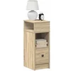 Image de Table de chevet avec tiroir chêne sonoma 25x31x66 cm, table d'appoint, armoire de lit, table d'appoint pour la 858618
