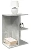 Image de Tables de chevet 2 pcs gris béton 46,5x29x61 cm bois ingénierie, table de nuit, table de lit, table de bout, armoire 858657