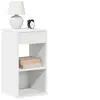 Image de Tables de chevet avec tiroir 2 pcs blanc 35x34x66,5 cm, table d'appoint, armoire de lit, table d'appoint pour la 858714