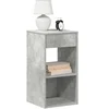 Image de Tables de chevet avec tiroir 2 pcs gris béton 35x34x66,5 cm