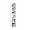 Image de Bibliothèques 2 pcs empilable blanc 30x30x80 cm bois ingénierie, étagère, étagère à livres, support de livre, armoire 858804