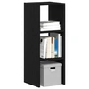 Image de Bibliothèque empilable chêne noir 30x30x80 cm bois d ingénierie