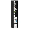 Image de Bibliothèques 2 pcs empilable chêne noir bois d ingénierie