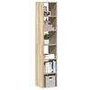 Image de Bibliothèques 2 pcs empilable chêne sonoma bois d ingénierie