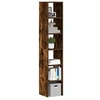 Image de Bibliothèques 2 pcs empilable chêne fumé bois d ingénierie