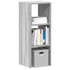 Image de Bibliothèque empilable sonoma gris 30x30x80 cm bois ingénierie