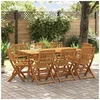 Image de 9-delige Tuinset 180x90x75 cm massief acaciahout3321529