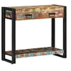 Image de Table Console Multicolore en Bois Recyclé et Métal