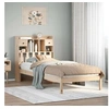 Image de Lit bibliothèque sans matelas 90x190 cm bois de pin massif, lit, meuble de chambre à coucher, lit avec rangement, lit 3321612