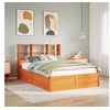 Image de Bedframe zonder matras massief grenenhout wasbruin 150x200 cm3323454