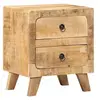 Image de Table de chevet 40x32x46 cm bois de manguier massif brut 4104511