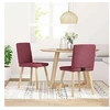 Image de Lot de 2 chaise en bois massif non pliable interieur H. 86 cm rouge