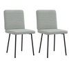 Image de Chaises à manger lot de 2 Gris clair Velours 4101133