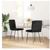 Image de Chaises à manger lot de 2 Noir Velours