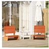 Image de Lot de 2 chaise exterieur pliable H. 70.5 cm en bois massif marron