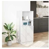 Image de Armoire de cuisine blanc 57x41,5x131,5 cm bois d'ingénierie 860121