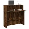 Image de Bureau de réception chêne fumé 100x50x103,5cm bois d ingénierie