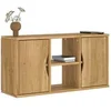 Image de Meuble TV ODDA 79x24x40,5 cm bois massif pin, support TV, buffet TV, meuble multimédia, banc TV, meuble hifi, centre 4103603