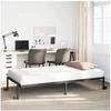Image de Cadre de lit sans matelas pliable noir 90x190 cm acier, cadre de lit en métal, cadre de lit pliable, sommier, cadre 4103959