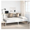 Image de Cadre de lit sans matelas pliable blanc 90x190 cm acier, cadre de lit en métal, cadre de lit pliable, sommier, cadre 4103966