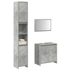 Image de Ensemble de meubles de salle de bain 3 pcs gris béton