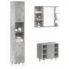 Image de Ensemble de meubles de salle de bain 3 pcs gris béton