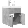 Image de Ensemble de meubles de salle de bain 2 pcs gris béton