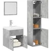 Image de Ensemble de meubles de salle de bain 3 pcs gris béton 3324867