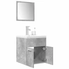 Image de Ensemble de meubles de salle de bain 3 pcs gris béton