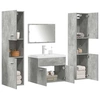 Image de Ensemble de meubles de salle de bain 5 pcs gris béton