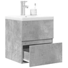Image de Ensemble de meubles de salle de bain 2 pcs gris béton