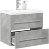 Image de Ensemble de meubles de salle de bain 2 pcs gris béton, armoire de salle de bain, meuble de salle de bain, meuble de 3324920