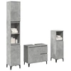 Image de Ensemble de meubles de salle de bain 3 pcs gris béton