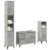 Image de Ensemble de meubles de salle de bain 3 pcs gris béton