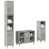 Image de Ensemble de meubles de salle de bain 3 pcs gris béton 3324951