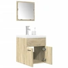 Image de Ensemble de meubles de salle de bain 3 pcs chêne sonoma