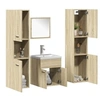 Image de Ensemble de meubles de salle de bain 5 pcs chêne sonoma