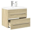 Image de Ensemble de meubles de salle de bain 2 pcs chêne sonoma, armoire de salle de bain, meuble de salle de bain, meuble de 3325046