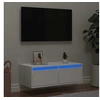 Image de Meuble TV avec lumières LED blanc 75x35,5x25 cm