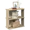Image de Bibliothèque à 3 niveaux chêne sonoma 60x30x60 cm