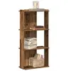 Image de Bibliothèque à 3 niveaux vieux bois 60x30x120cm bois ingénierie, étagère, étagère à livres, étagère de rangement, 860272
