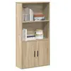 Image de Bibliothèque chêne sonoma 60x24x120 cm bois d ingénierie