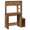 Image de Bureau avec étagères Vieux bois 100x45x140 cm Bois d'ingénierie 860443