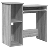 Image de Bureau avec étagères Sonoma gris 84x40x78 cm Bois d'ingénierie Réf. 860450