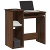 Image de Bureau et étagères chêne marron 84x40x78 cm bois d ingénierie
