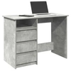 Image de Bureau gris béton 102x50x75 cm bois d ingénierie
